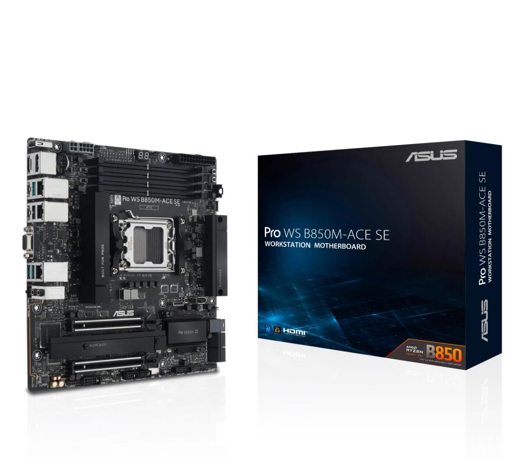 Asus SERVER MB B850 SAM5 MATX/, PRO WS B850M-ACE SE