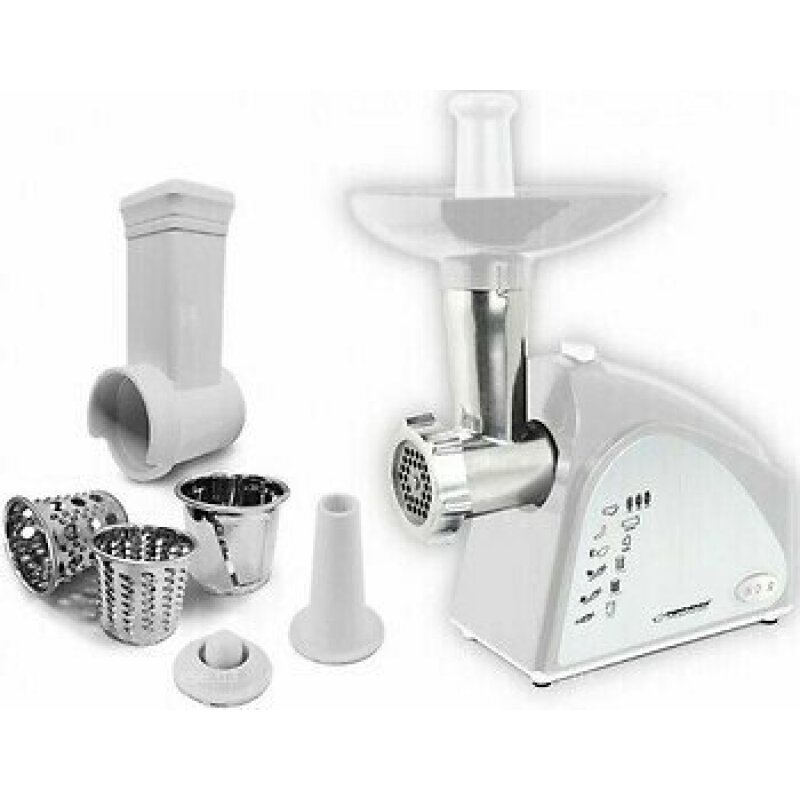 Esperanza Masina de tocat carne Rissole functie razatoare 2200W Alb/Gri, EKM034