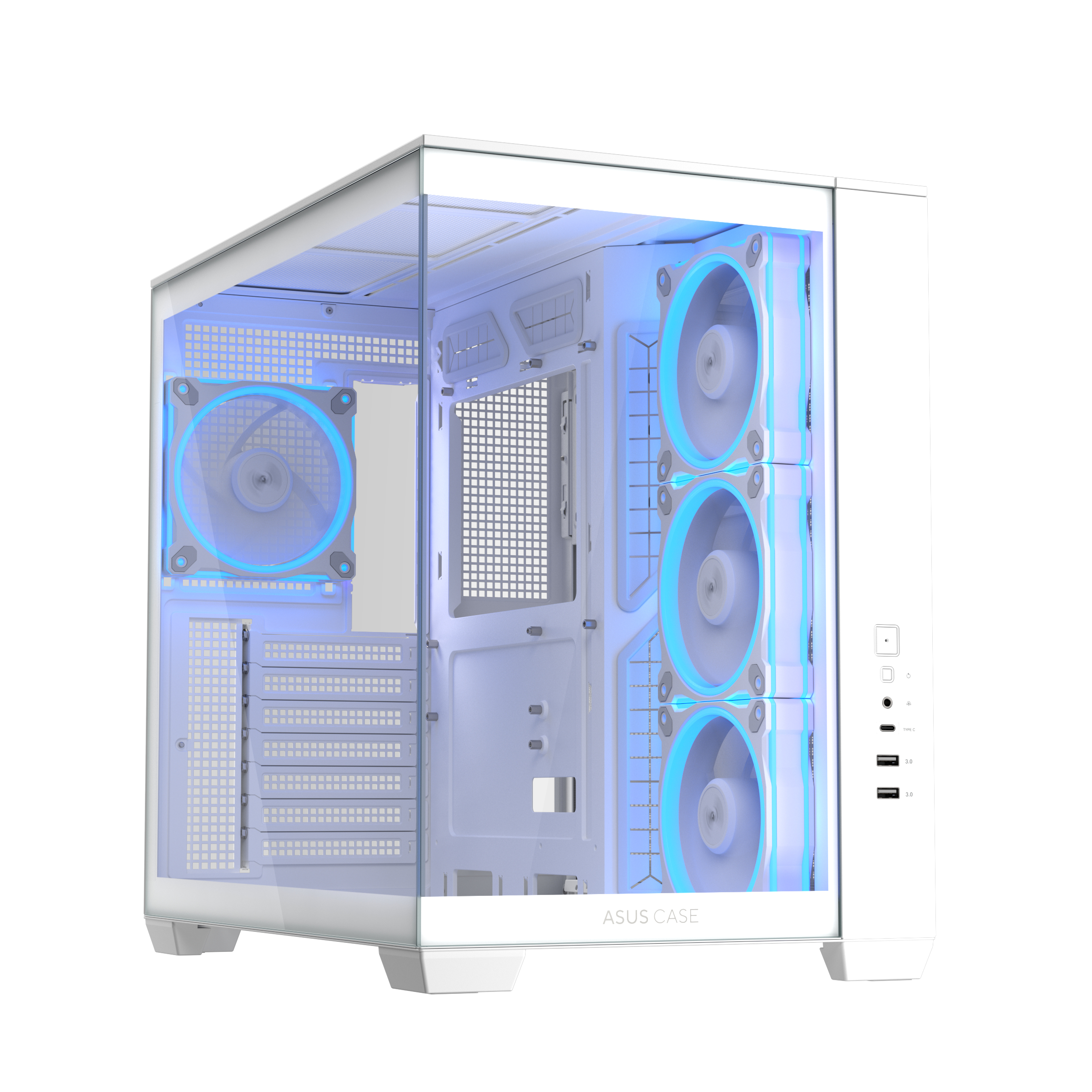 Asus Carcasa, A32 PLUS TG ARGB WHITE