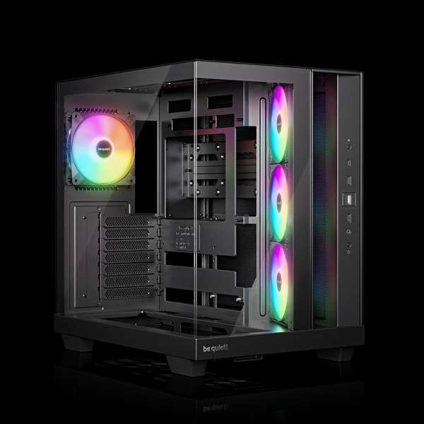 Be Quiet CARCASA Light Base 500 LX Black, middle tower, gaming, fara sursa, suporta 10xfan, BGW85 - imagine 2