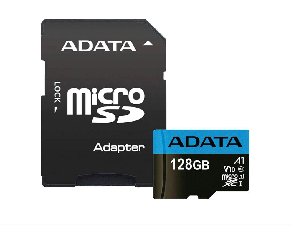 ADATA Card de Memorie MicroSDXC Premier, 128GB, Adaptor SD, Class 10, AUSDX128GUICL10A1