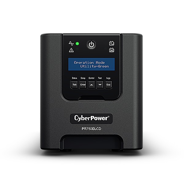 Cyber Power UPS Line Int. cu sin. pura, cu management, Tower, LCD, 750VA/675W, AVR, 6x, PR750ELCD - imagine 4