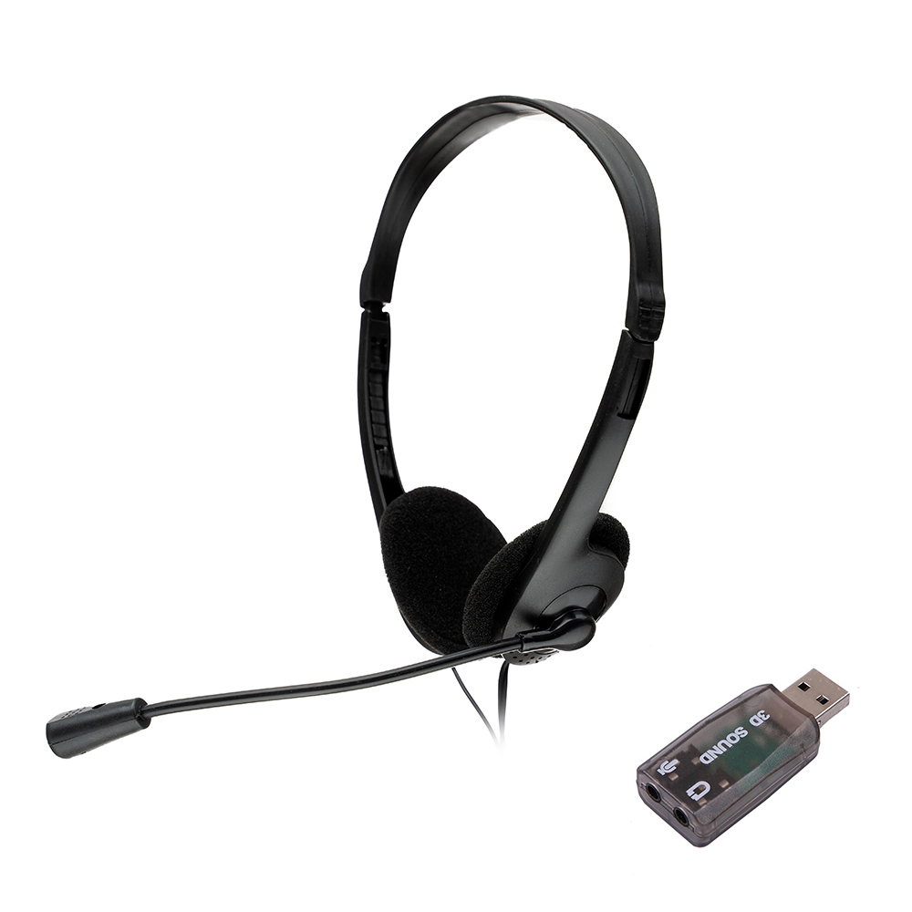 SPACER CASTI, cu fir, standard, utilizare multimedia, call center, microfon pe brat, SPK-223-USB