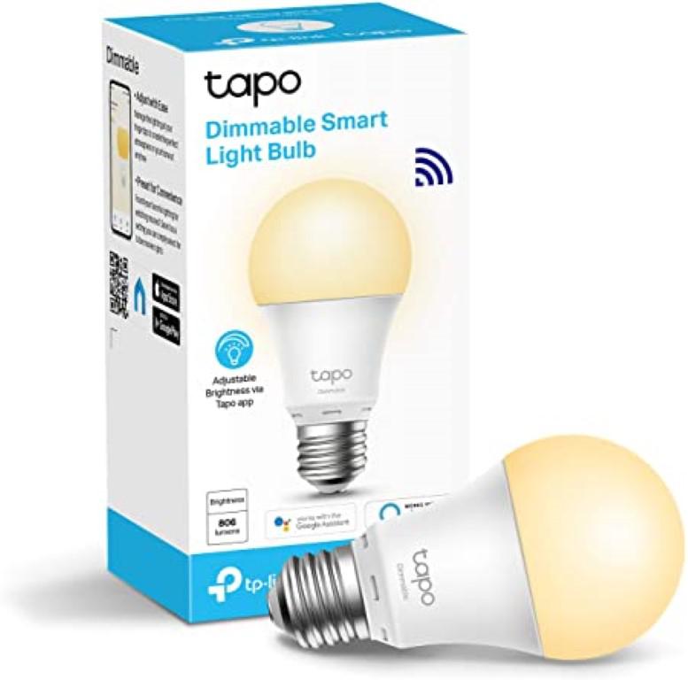 TP-LINK Smart bulb White, Yellow Wi-Fi, Dimmable, E27, Wi-Fi Protocol IEEE 802.11b/g/n, TAPO L510E