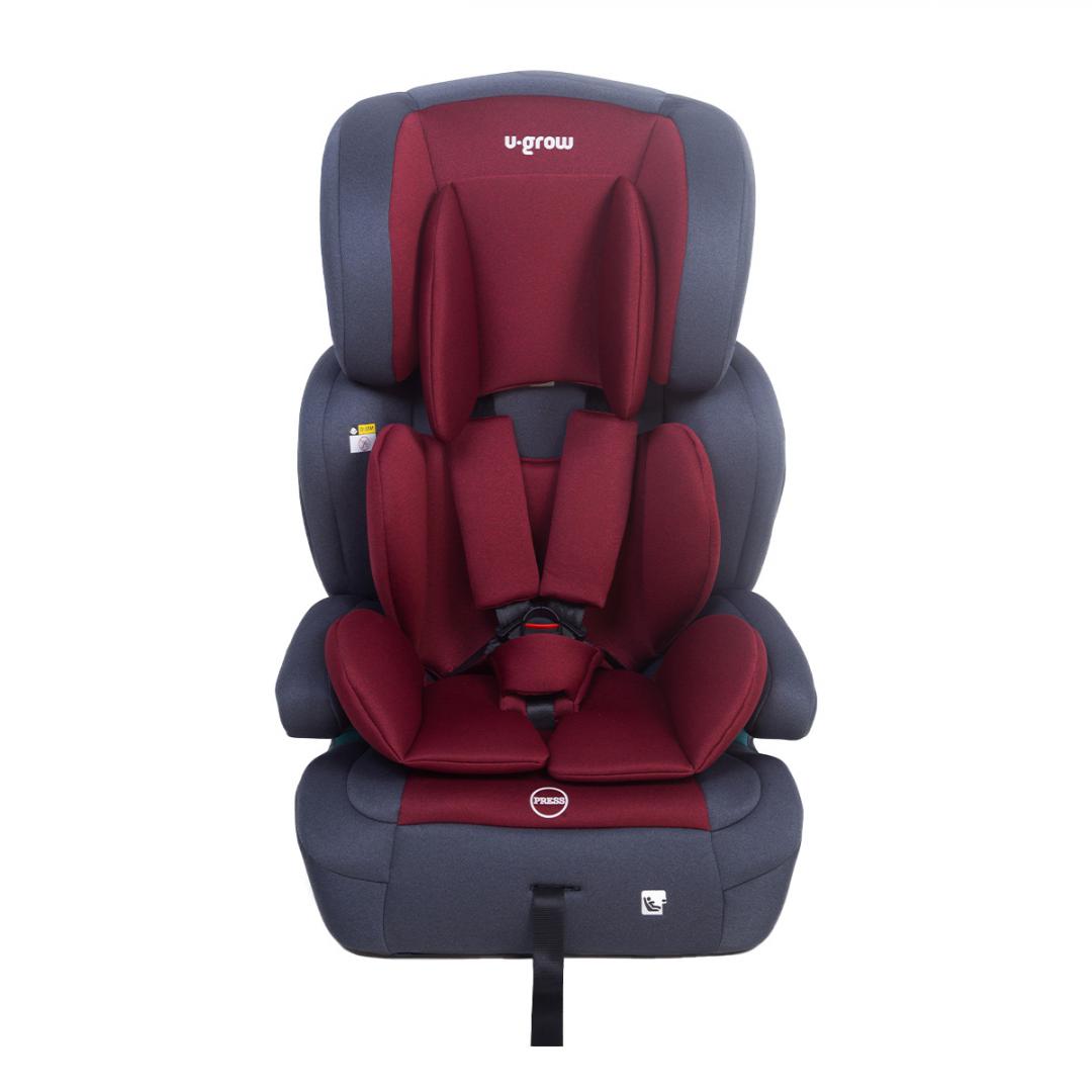 U-GROW Scaun auto/inaltator 76-150CM(15M-12Y), R129, isofix, rosu, UG-301ISO-RD