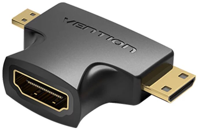 Vention Adaptor video, HDMI(M) la miniHDMI (T) si microHDMI (T) - bidirectional, rezolutie, AGFB0