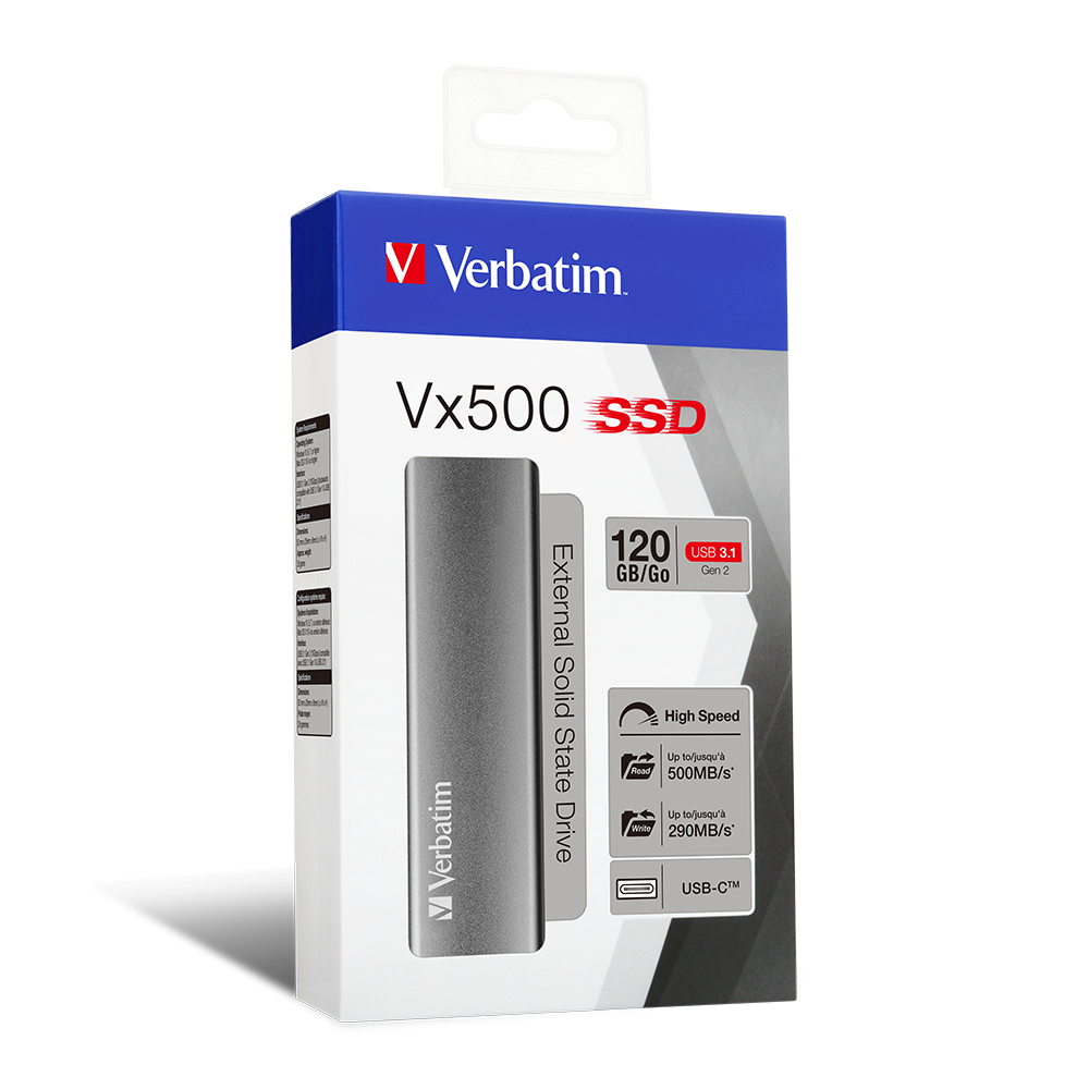 Verbatim SSD EXTERN VX500 120GB USB 3.1, 47441