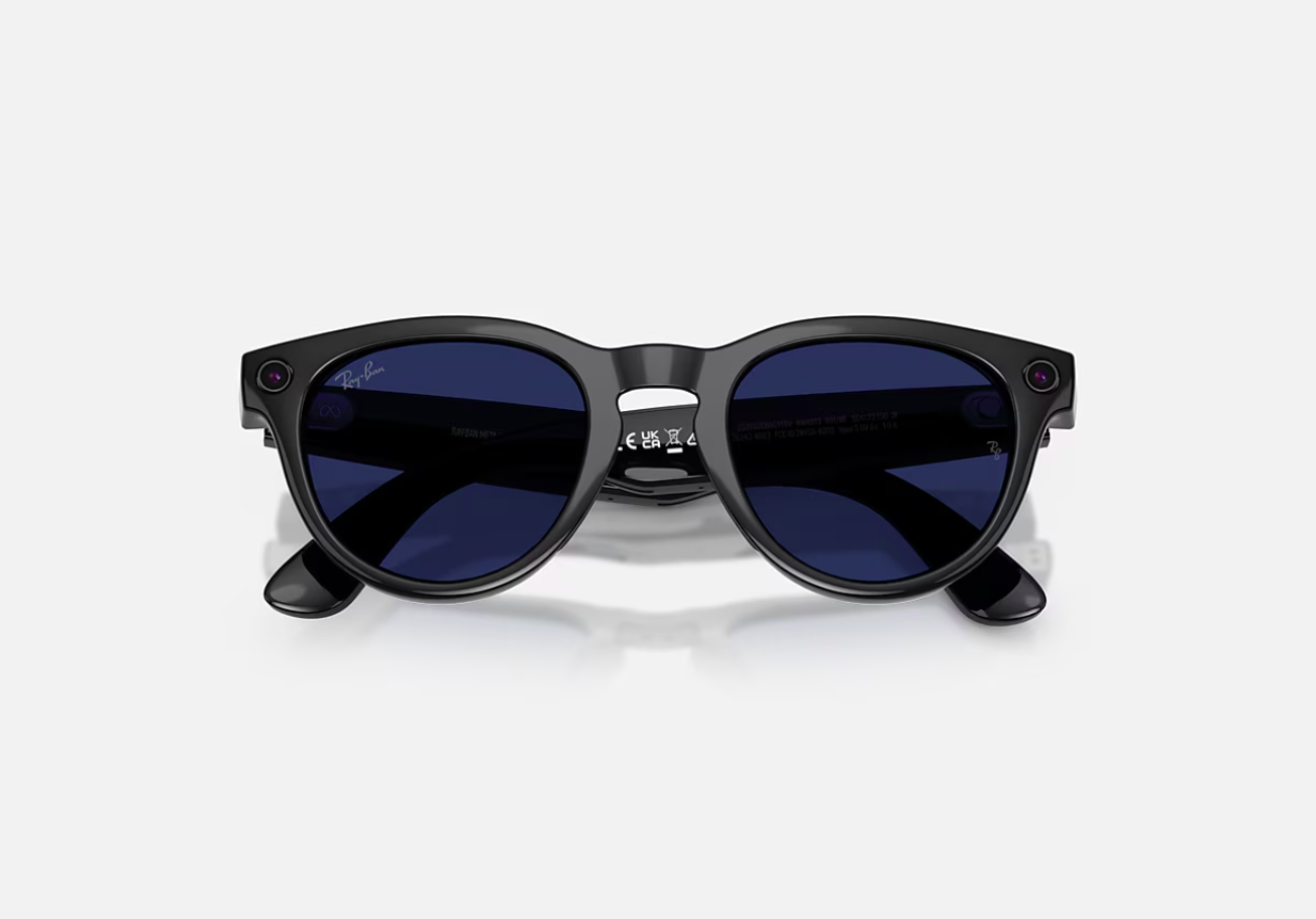 RAYBAN Ray-Ban Meta Headliner Gen 2 High Bridge FIT Shiny Black Clear/Sapphire, RW4013 601/MF 50-22
