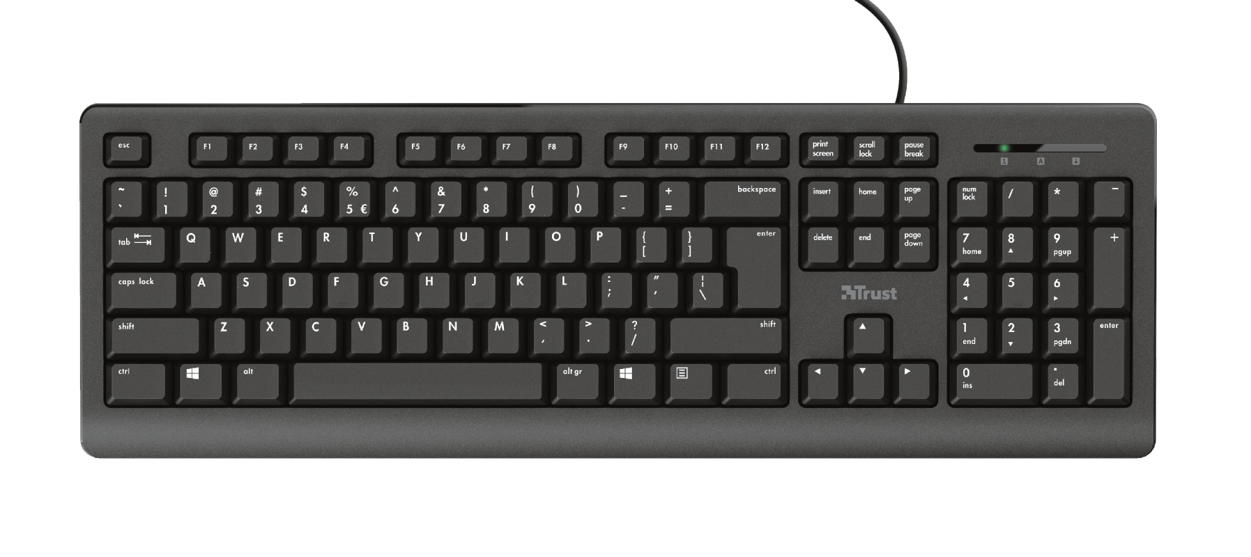 Trust Primo Full-size keyboard silent, TR-23880