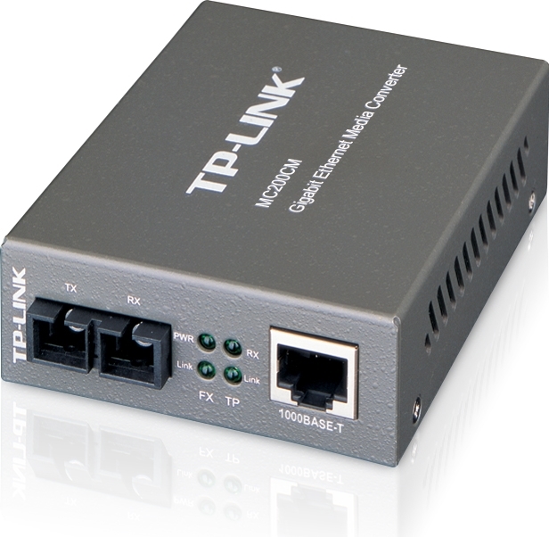 Tp-Link MEDIA CONVERTOR RJ45 1000M la fibra SC multi-mode 1000M, Full-duplex, pana la 550m, MC200CM