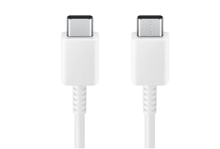 Samsung Cable USB-C to USB-C, 5A, 1.8m; White, EP-DX510JWEGEU - imagine 2