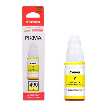 Canon Cartus Cerneala Original Yellow, GI-490Y pentru G1400|G2400|G3400, 70ml, BS0666C001AA