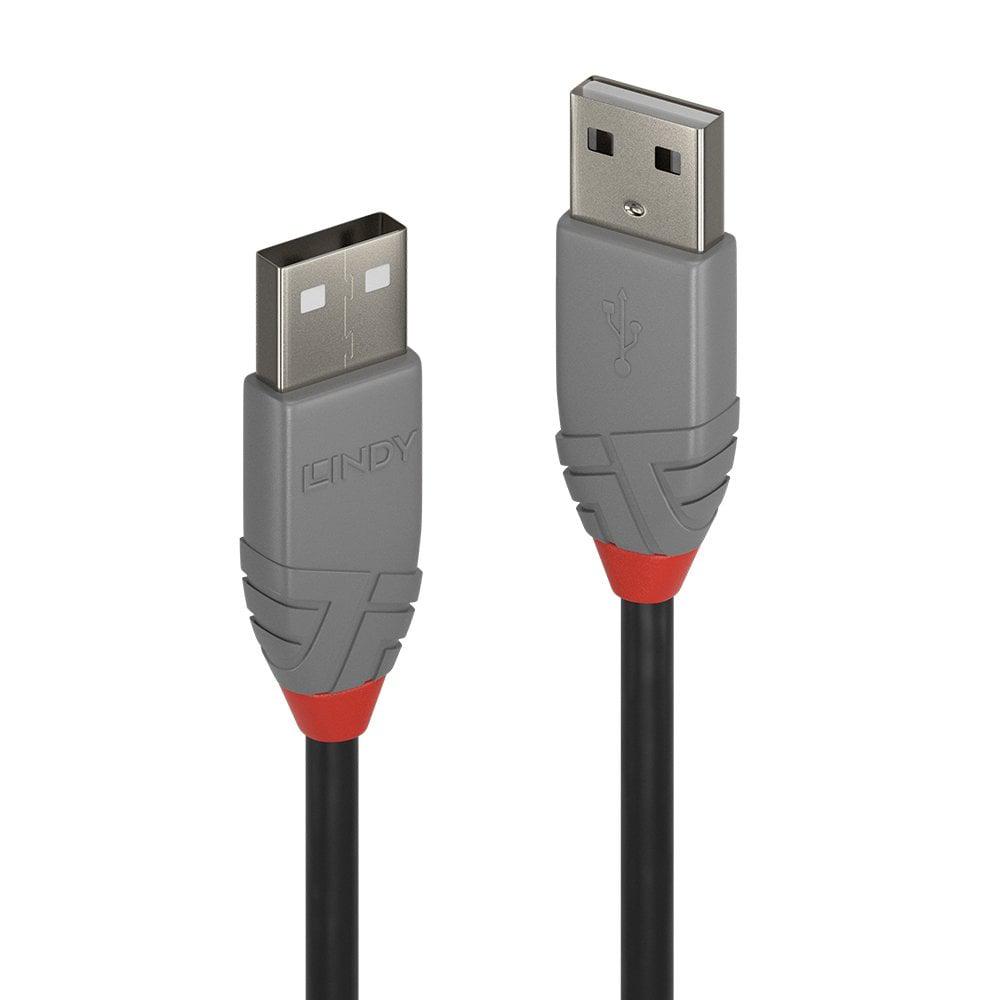 Lindy Cablu 0.5m USB 2.0 Type A, Anthra, LY-36691