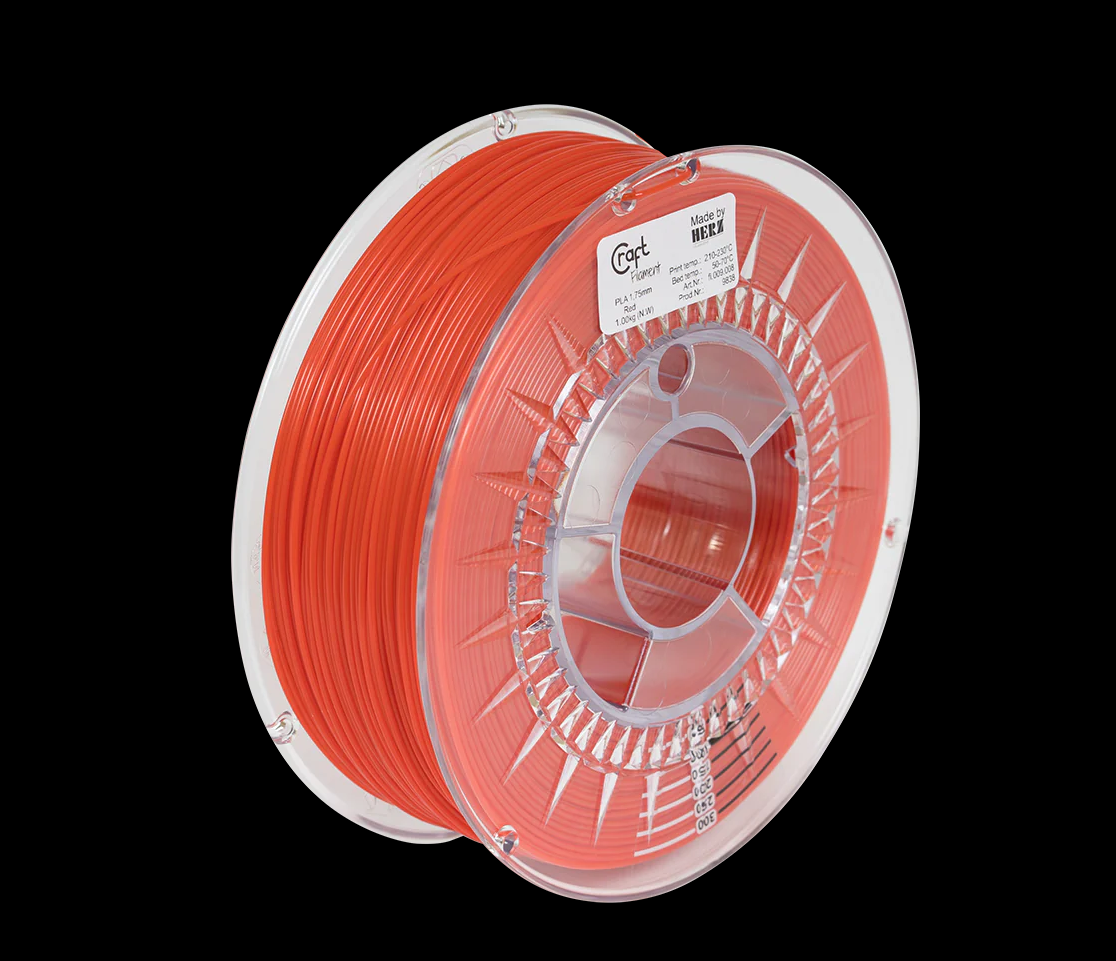 CRAFTBOT 3D PRINT FILAMENT, Culoare: Rosu, Material: PLA, 1KG, FI.009.008