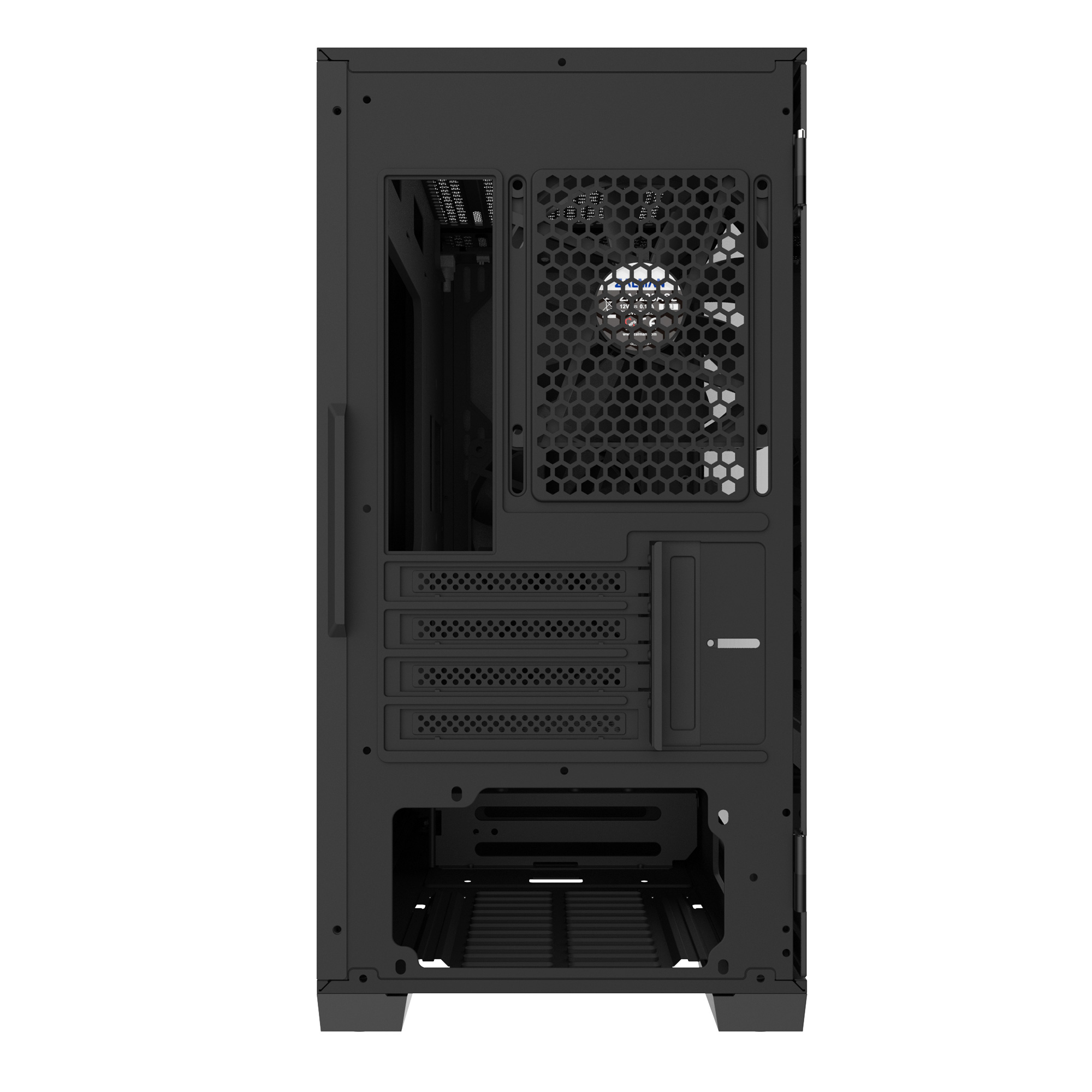 Zalman CARCASA Z1 Iceberg, middle tower, fara sursa, suporta 5xfan, 3xfan inclus, Z1 Iceberg Black - imagine 5