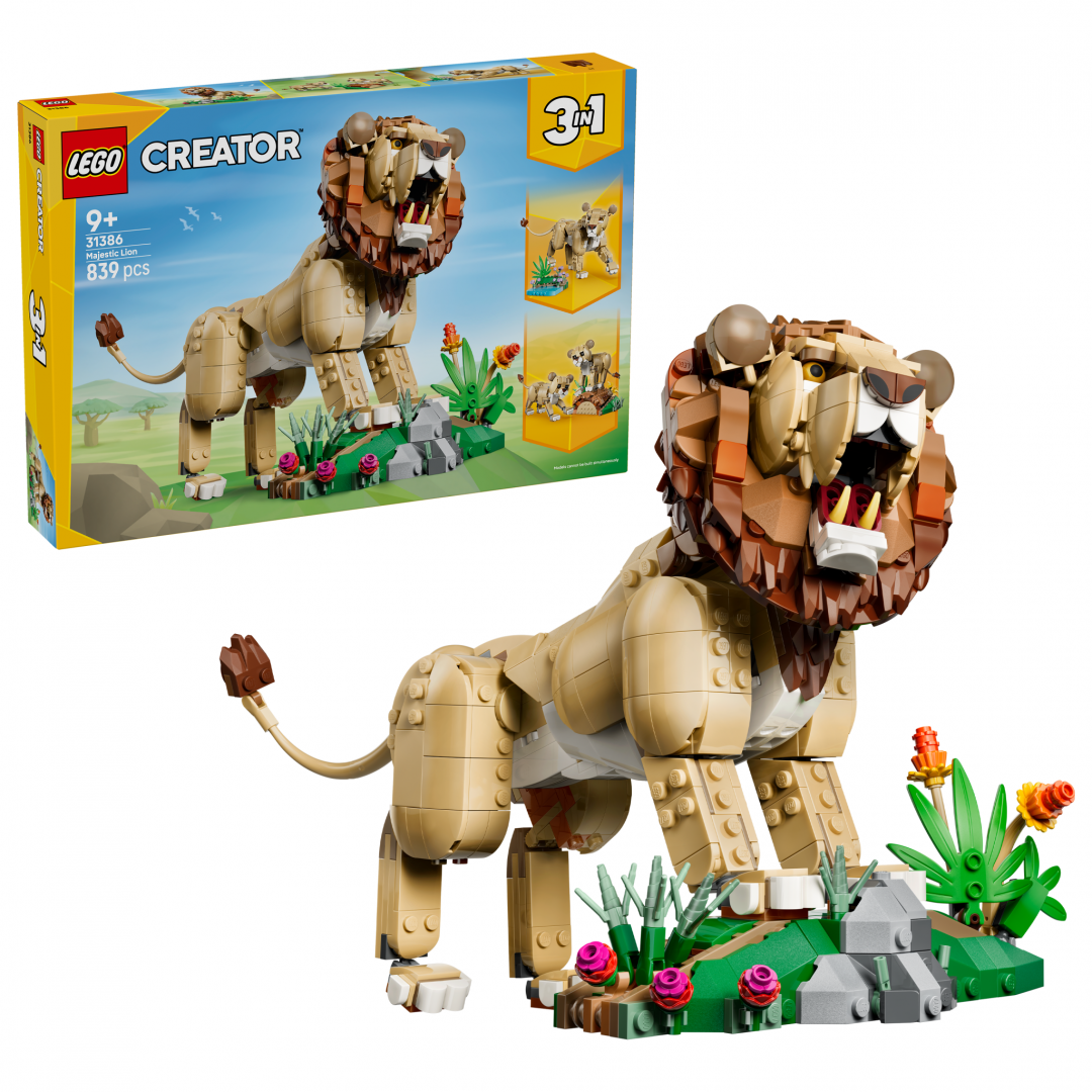 LEGO ANIMALE SALBATICE:LEU MAIESTUOS, LEGO31386