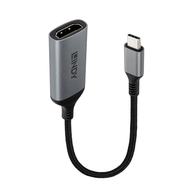 LINDY Hub USB 43428 USB-C, 2 porturi, HDMI, Gri, LY-43428