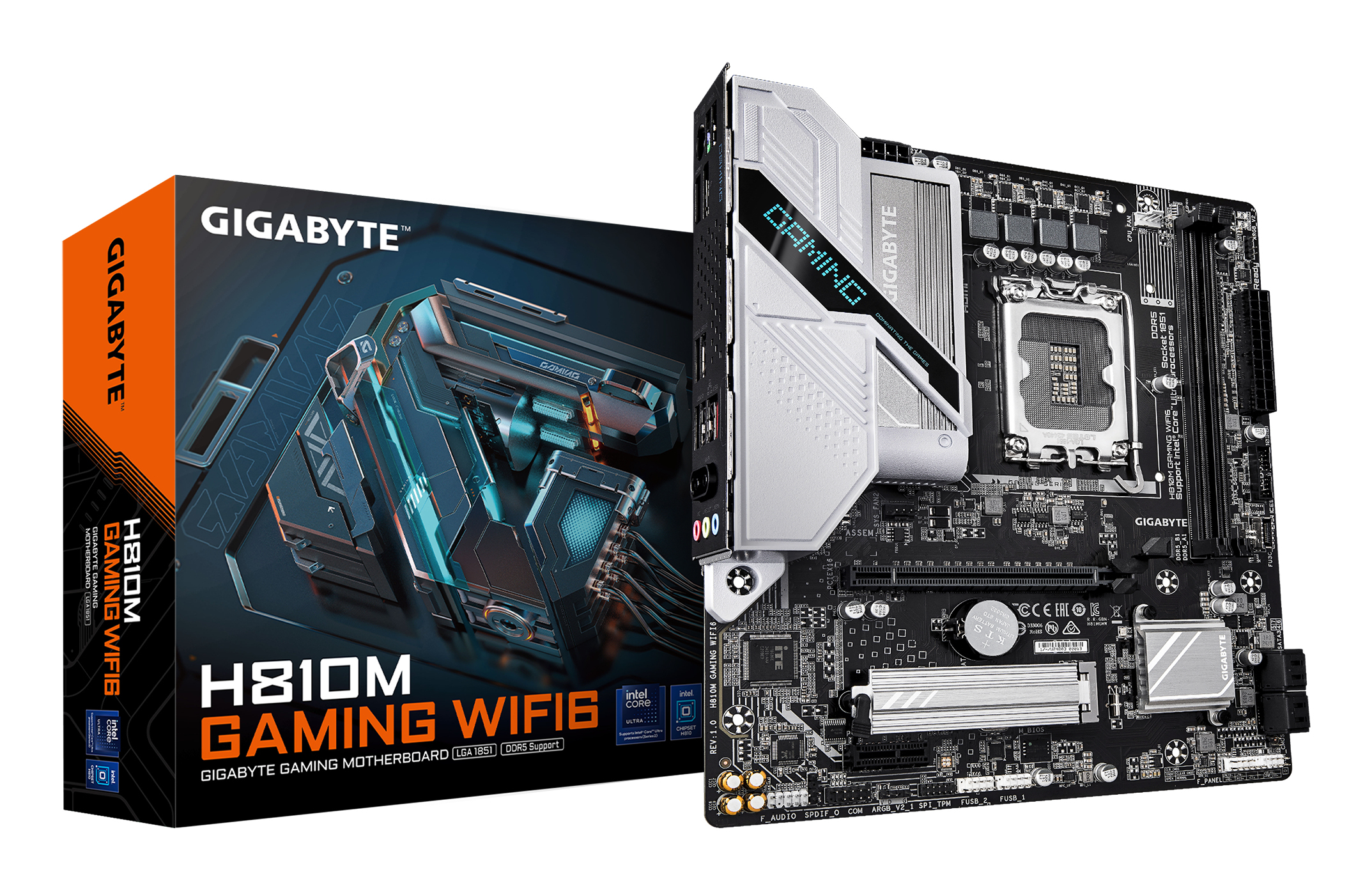 Gigabyte Placa de baza, H810M GAMING WIFI6
