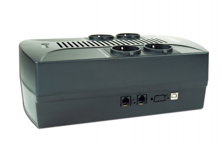 Gembird UPS Line Int. cu sin. simulata, fara management, Brics, LED, 850VA/510W, AVR, 4x, EG-UPS-002 - imagine 3