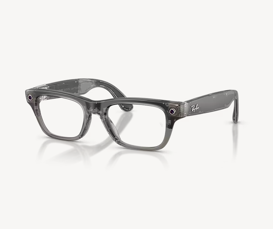 RAYBAN Ray-Ban Meta Blayzer Optics Gen 2 Universal Fit Matte Transparent Ice Grey, RW7001 8529 50