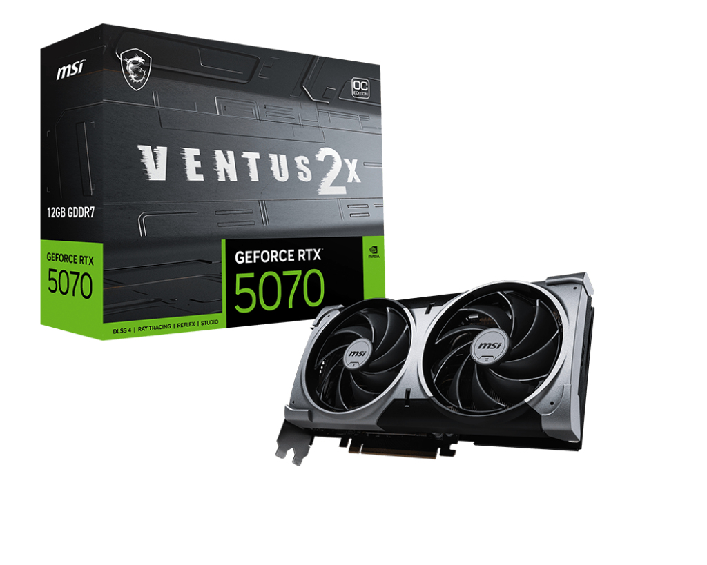 MSI PLACA VIDEO, GeForce RTX 5070 12G VENTUS 2X OC