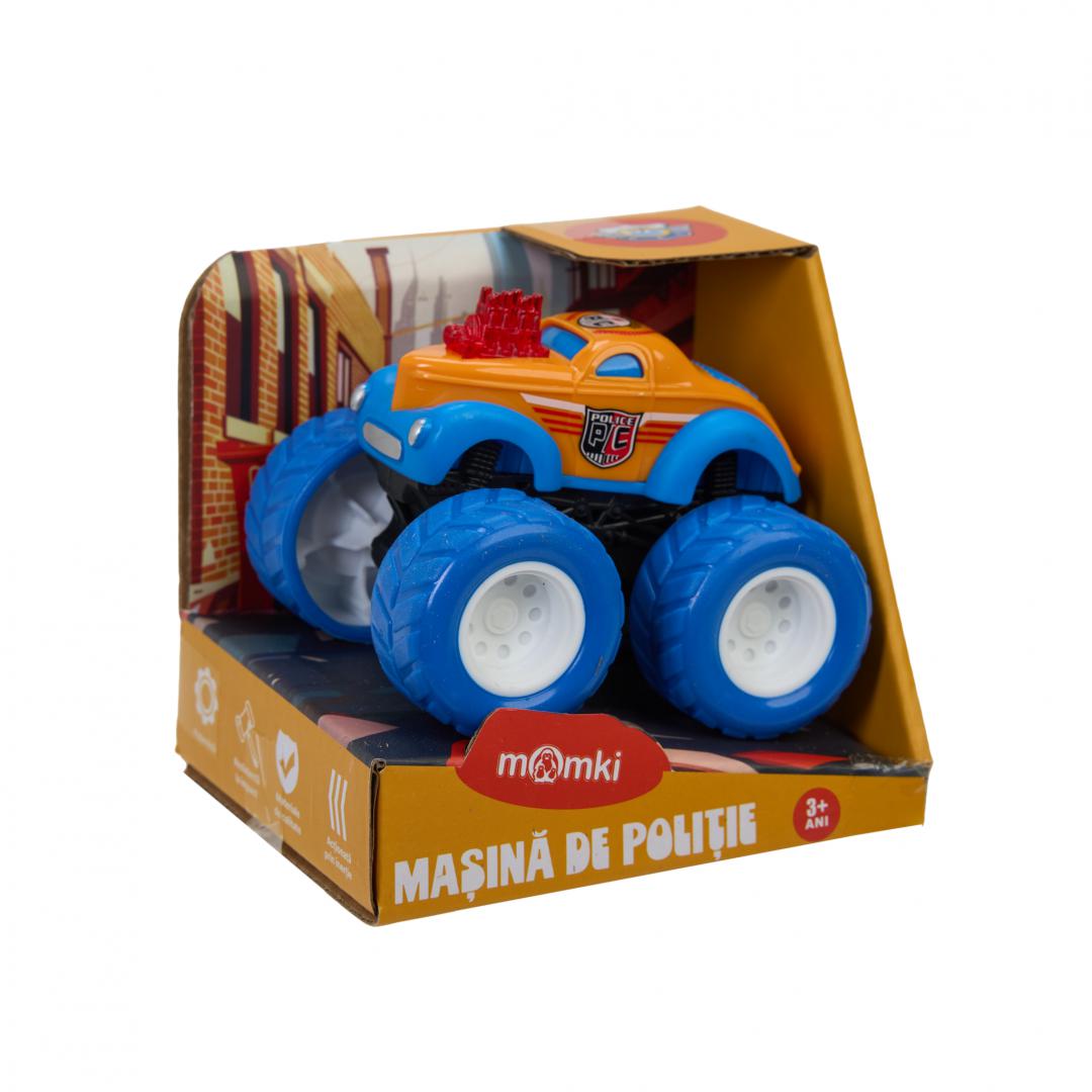 MomKi MASINA DE POLITIE, 8.5CM, DIVERSE MODELE SI CULORI, MOMKI1199-8A - imagine 12