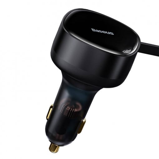 Baseus INCARCATOR auto Tiny Star, Quick Charge 33W, cablu integrat 2 x USB Type-C, C00035500111-00 - imagine 3