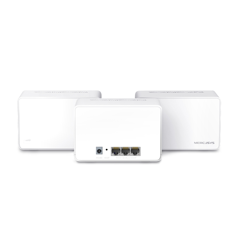 Mercusys MESH, wireless, router AX3000, pt interior, 3000 Mbps, port LAN si WAN, Halo H80X(3-pack) - imagine 2