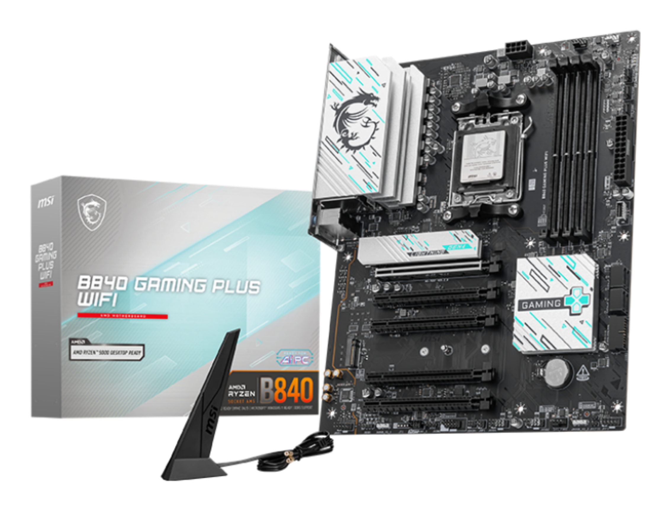 MSI Placa de baza AMD B840 Socket AM5 ATX 256 GB, 7E57-002R