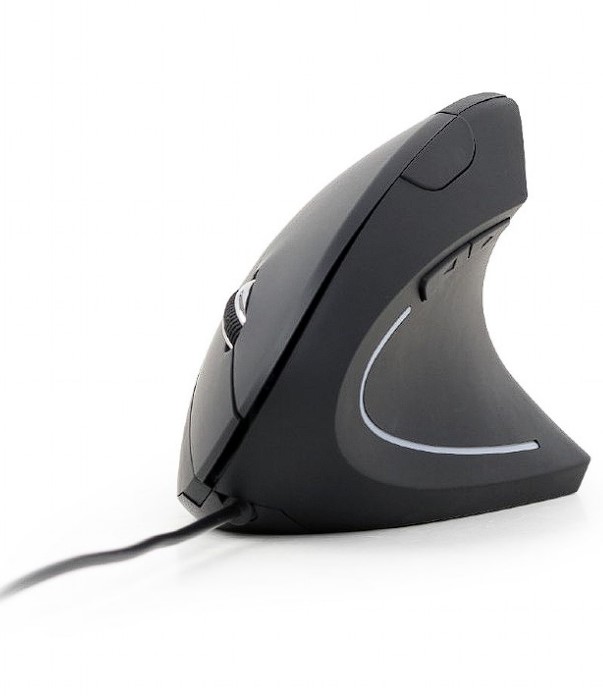 Gembird MOUSE, PC sau NB, cu fir, USB, optic, 3200 dpi, butoane/scroll 6/1, ergonomic, MUS-ERGO-03