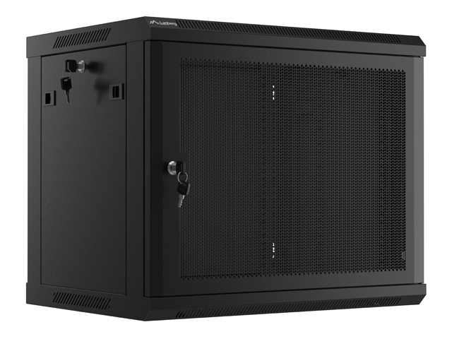 Lanberg Dulap rack de perete 19", 9U negru, WF01-6409-23B