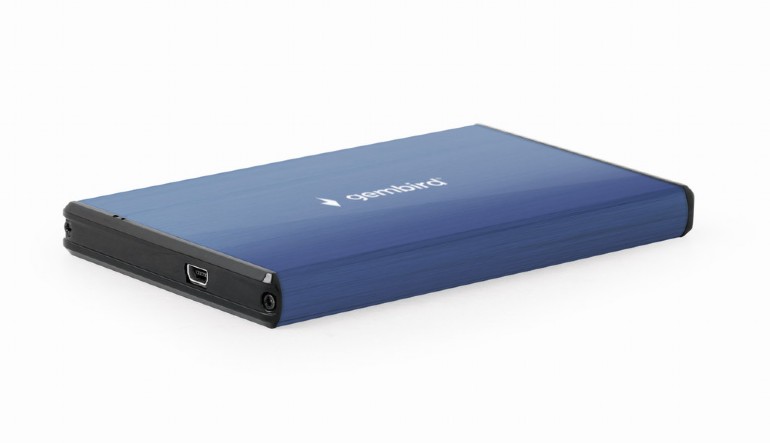 Gembird RACK extern, pt HDD, 2.5 inch, S-ATA, interfata PC USB 3.0, aluminiu, albastru, EE2-U3S-3-DB