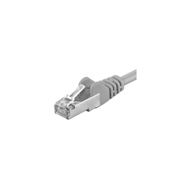 EMTEX Patchcord SFTP RJ45-RJ45 Cat.6A, LSZH, 0.5m, gri -, SFTP-6A-0.5-G-LSZH-EMT