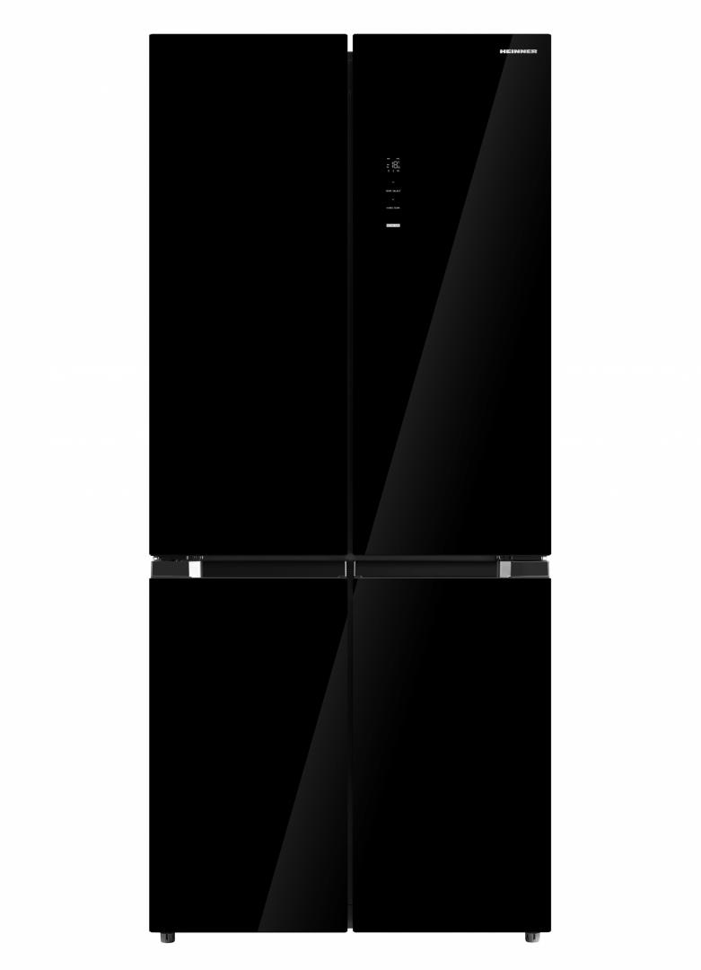 HEINNER Side by Side, No Frost, 515 L, Clasa E, Sticla neagra, HSBS-M515MDINVHGBKE++