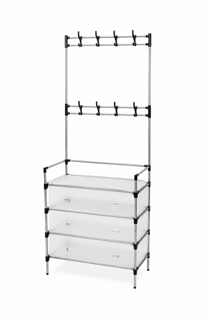 HEINNER Suport pentru incaltaminte cu sertare 58x28x153 cm, HR-SHRACK-DRW