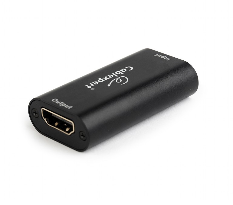 Gembird REPEATER semnal, HDMI (M) la HDMI (M), extindere semnal pana la 40m, negru, DRP-HDMI-02