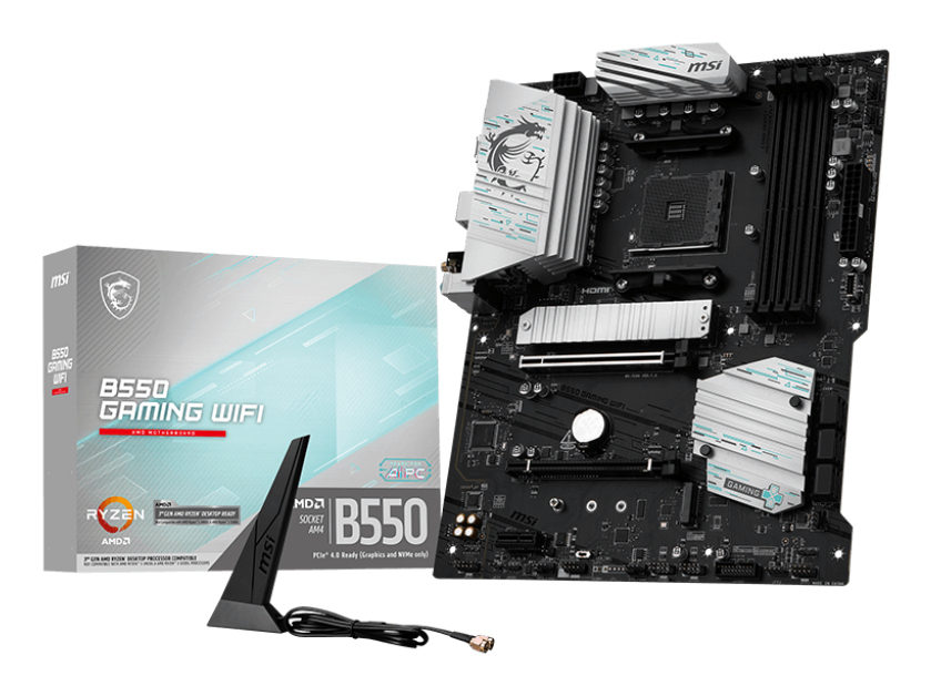 MSI ATX Socket AM4, B550 GAMING WIFI