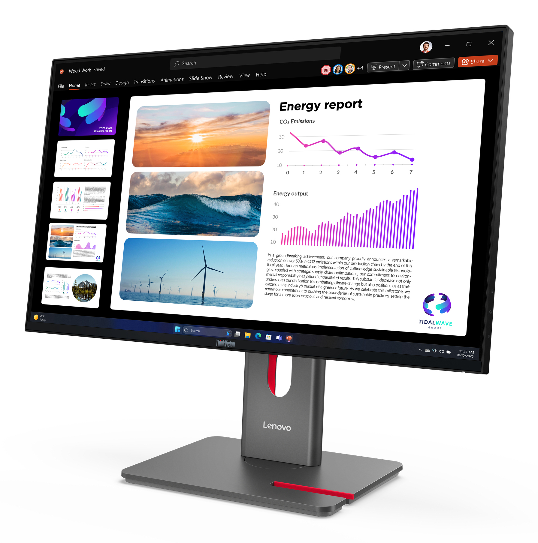 Lenovo Monitoare LED, 64B2GAT1EU - imagine 3