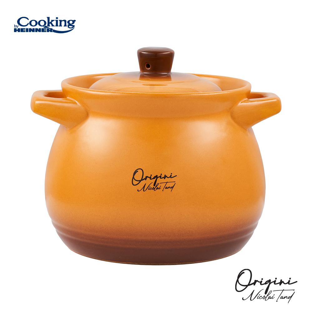 HEINNER OALA CERAMICA CU CAPAC, 14.5x16 CM, 3 L, NICOLAI TAND, ORIGINI, COOKING BY, HR-FJ-035