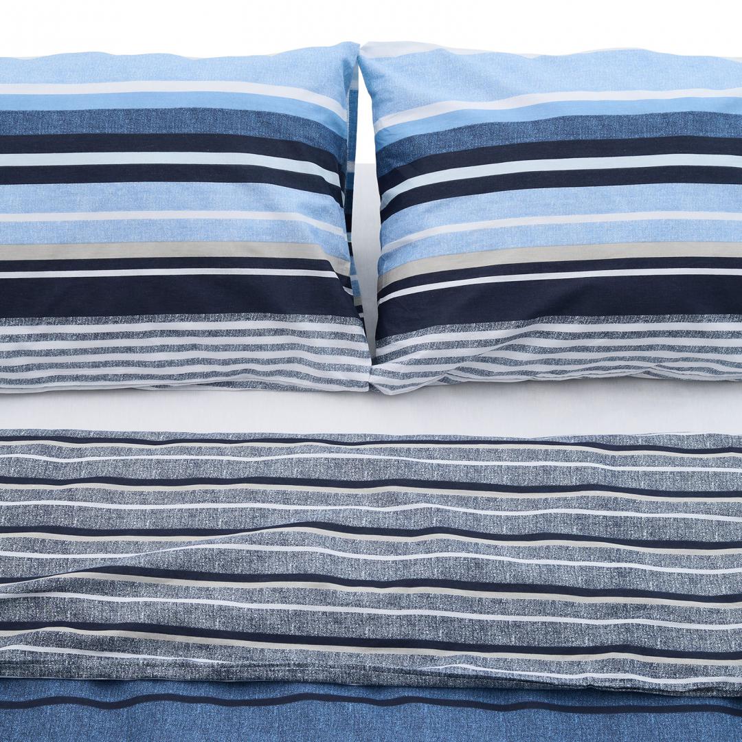 HEINNER Lenjerie dubla,100% bumbac,4 piese, Azul, HR-4BED-132-AZUL - imagine 2