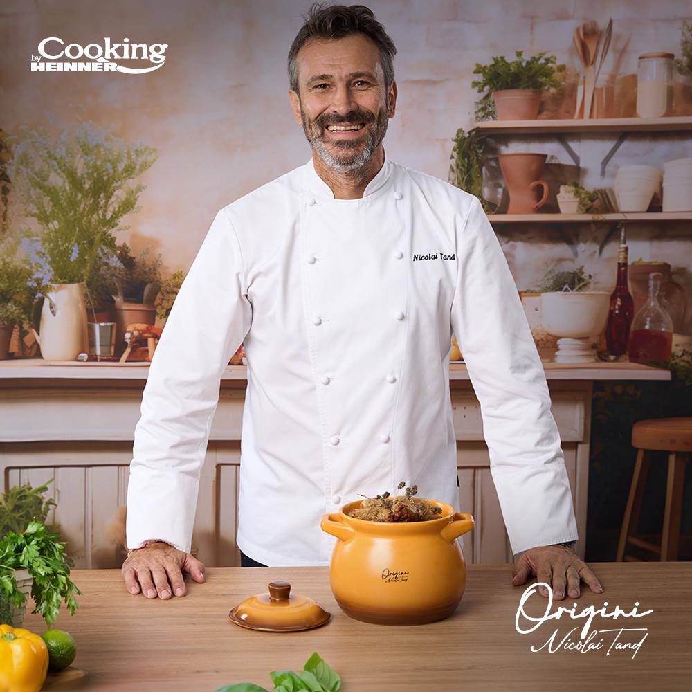 HEINNER OALA CERAMICA CU CAPAC, 14.5x16 CM, 3 L, NICOLAI TAND, ORIGINI, COOKING BY, HR-FJ-035 - imagine 9