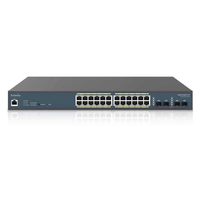 ENGENIUS Ethernet Switch, Poe, EWS7928FP-FIT