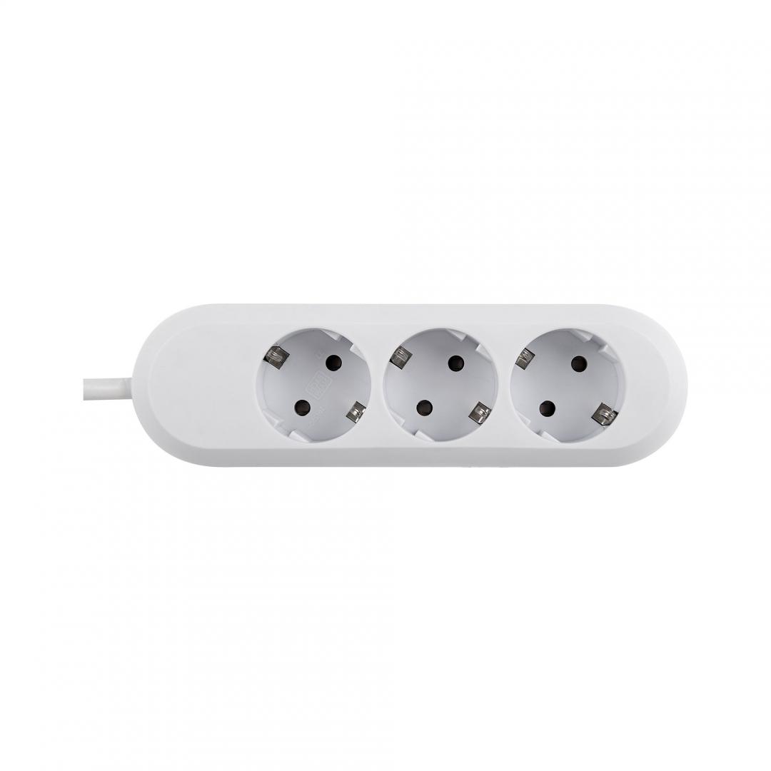Bachmann PRELUNGITOR, Schuko x 3, conectare prin Schuko (T), cablu 5 m, fara protectie, BM-387.272R
