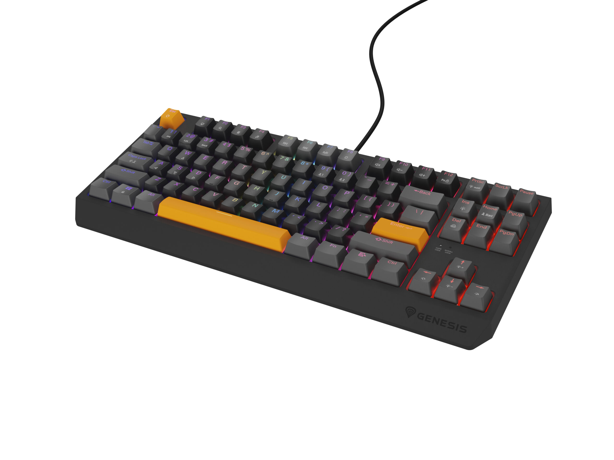 Genesis Tastatura Thor 230 TKL Anchor Gray Positive RGB Outemu Red, NKG-2081