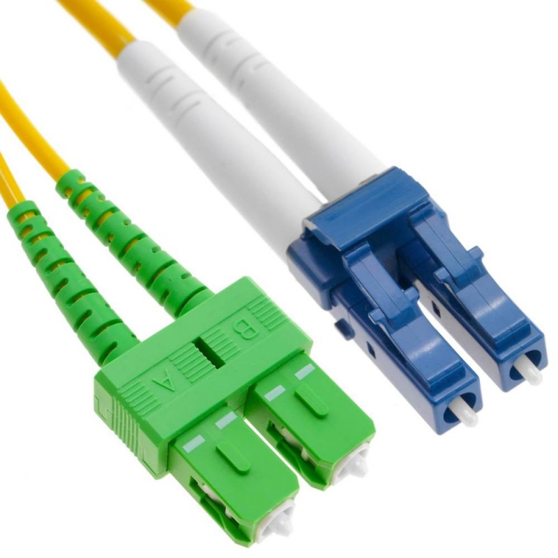 EMTEX Patchcord FO SC/APC-LC/PC, SM OS2 9/125, manta LSZH 3.0mm, duplex 3m, SC/APC-LC/PC-SM/DX-3