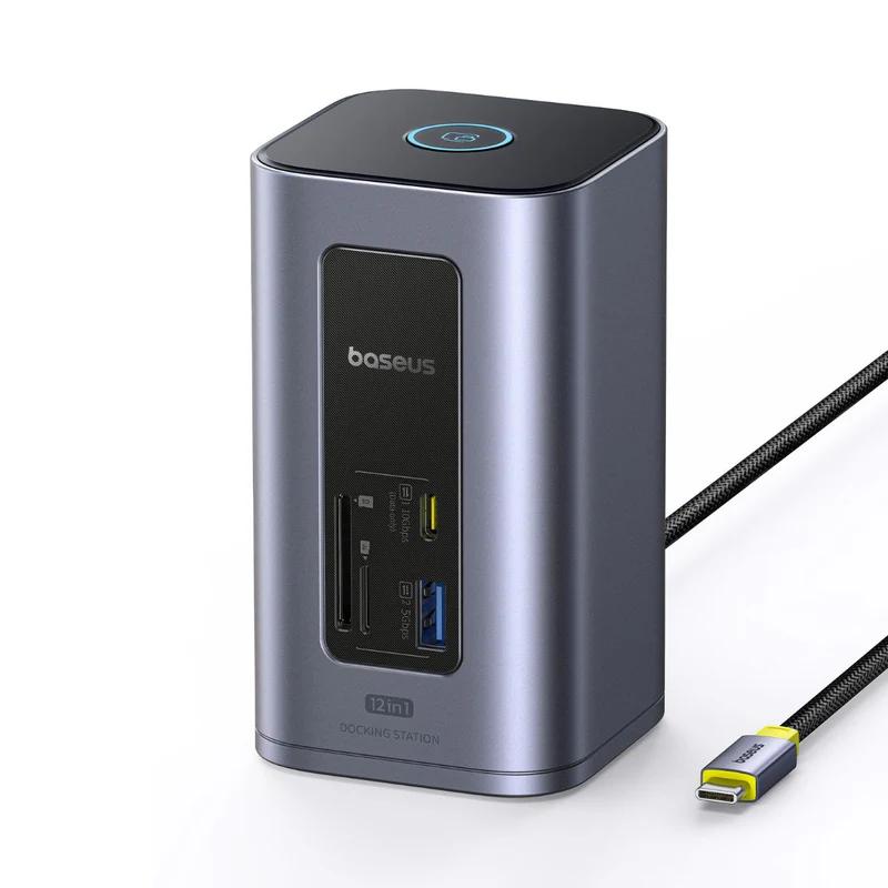 Baseus DOCKING STATION Spacemate RD1 12 in 1, input USB Type-C, output 2xHDMI, B00568103813-00