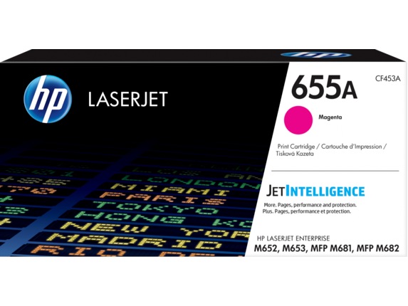 HP Toner Original Magenta, nr.655A pentru Color LaserJet M652|M653|M681|M682, 10.5K, CF453A