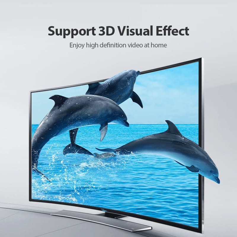 Vention Cablu video, HDMI(T) la HDMI (T), 0.5m, rezolutie 4K la 60Hz, negru, AAIBD - imagine 5