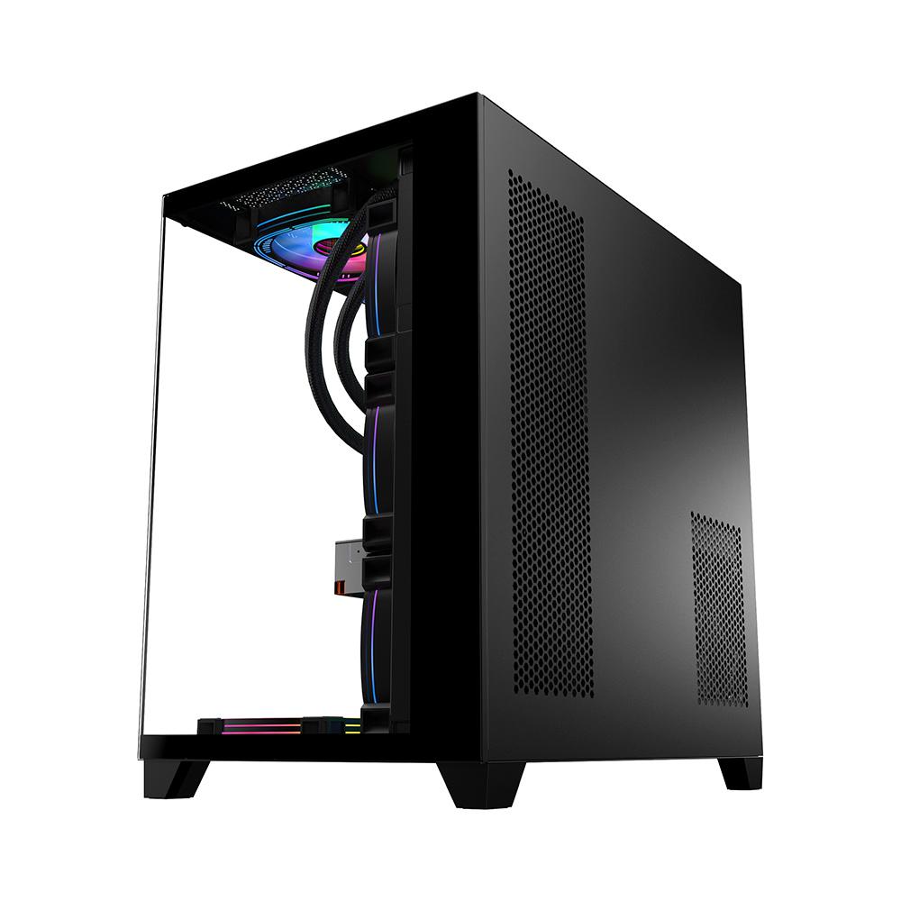 1st PLAYER Carcasa 1STPLAYER Gaming MV8 Cube Tower NEGRU, MV8 BLACK - imagine 7