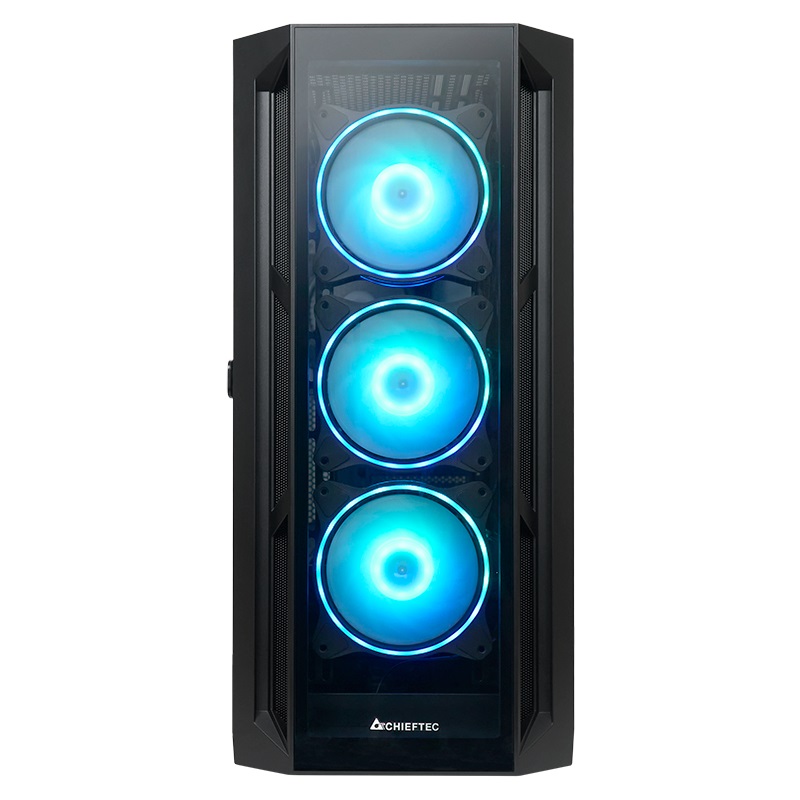 CHIEFTEC CARCASA APEX, Tower,ATX,fara sursa,4xfan,USB 3.2gen2 Type-Cx2,USB 3.2gen1x2, GA-01B-TG-OP - imagine 2